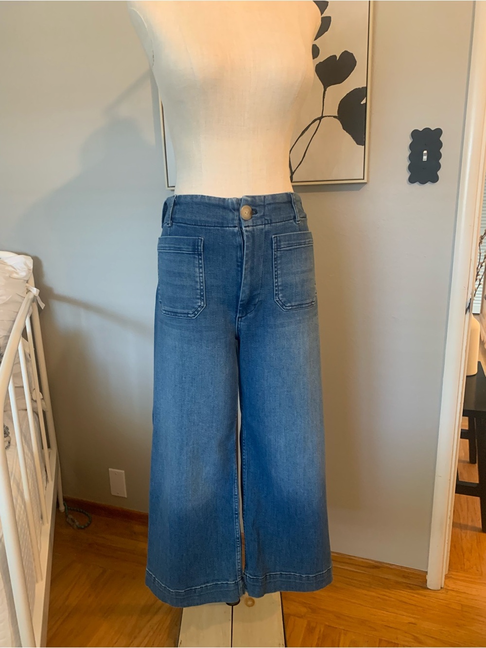 Maeve Colette cropped denim